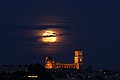 Moonrise over St. Ingatius Church - 6:48pm