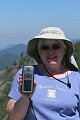 Diane navigates to the top of Moro Rock