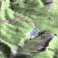 3D Map of Weaver Lake hike