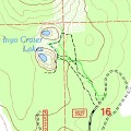 Inyo Craters Topo Map