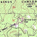 Grant Grove Topographic Map