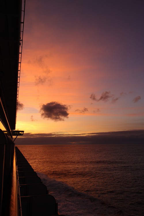 Sunset at Sea - December 23, 2010