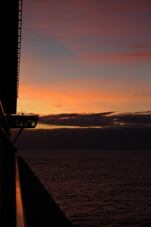 Sunset at Sea - December 23, 2010