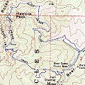 Pinnacles topographic map