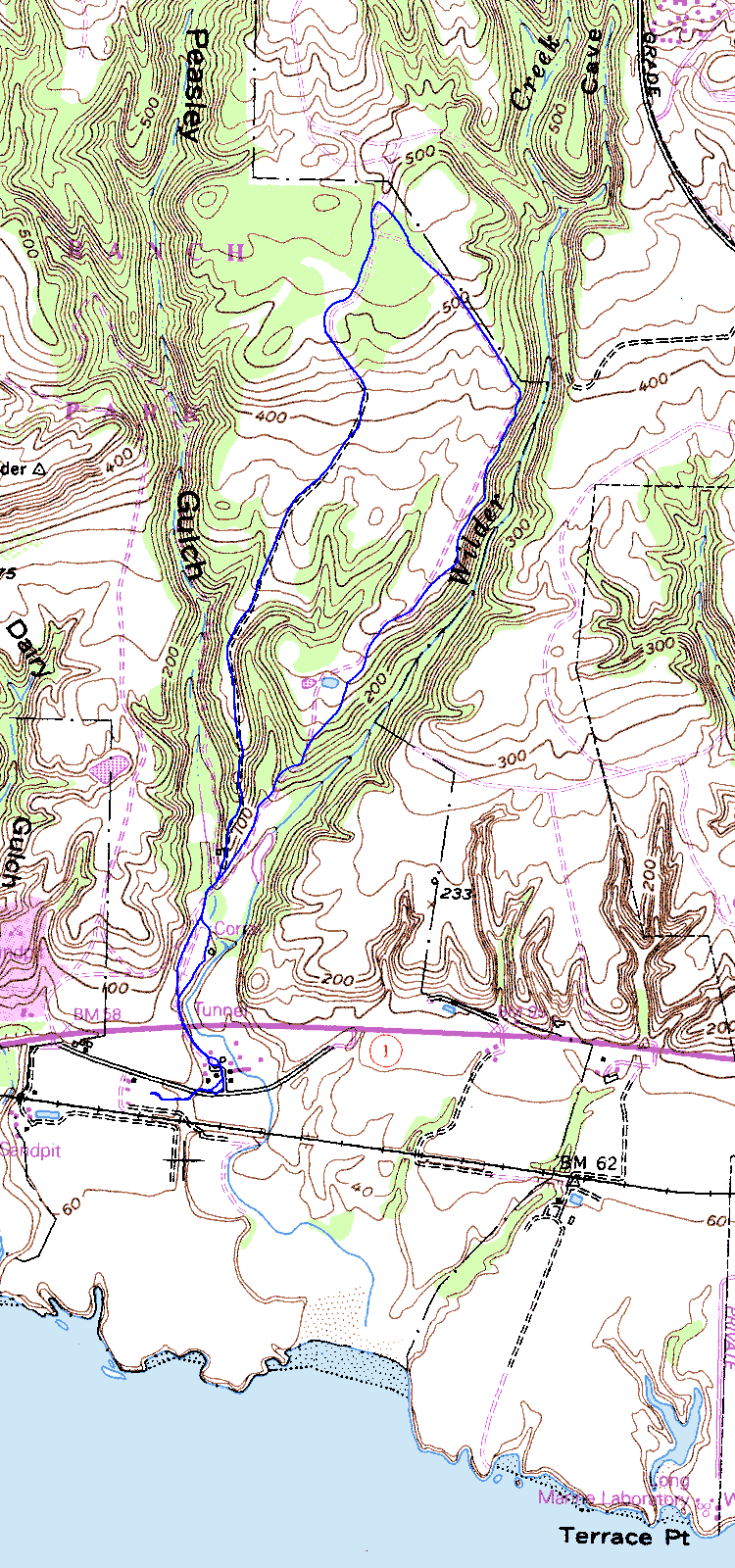 Wilder Ranch Topographic Map