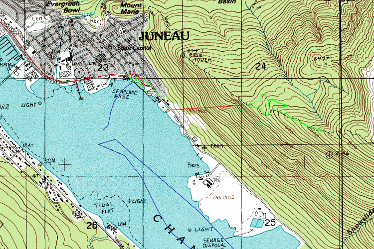 Juneau Topographic Map