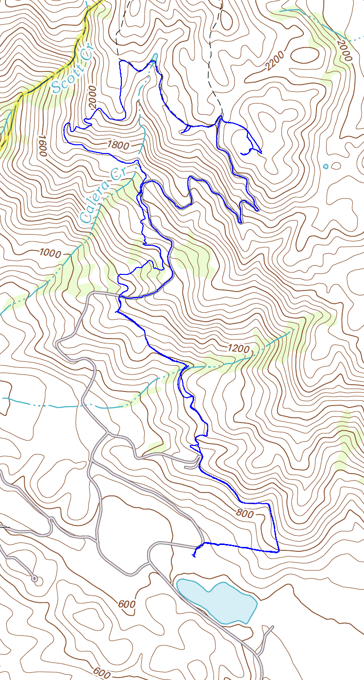 Monument Peak Topo Map