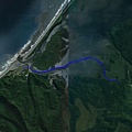 Okarito Lagoon kayak Google map