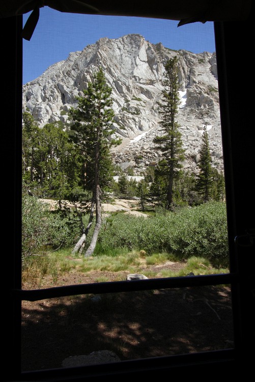View from tent cabin