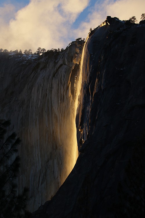 Horsetail Fall - Almost Sunset