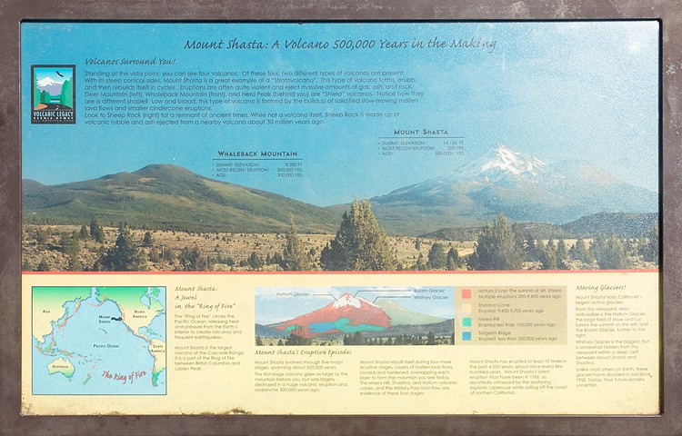 Mount Shasta viewpoint on US-97.