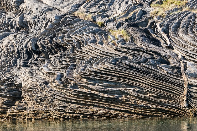 Caledonian folding (geology) in Saltstraumen