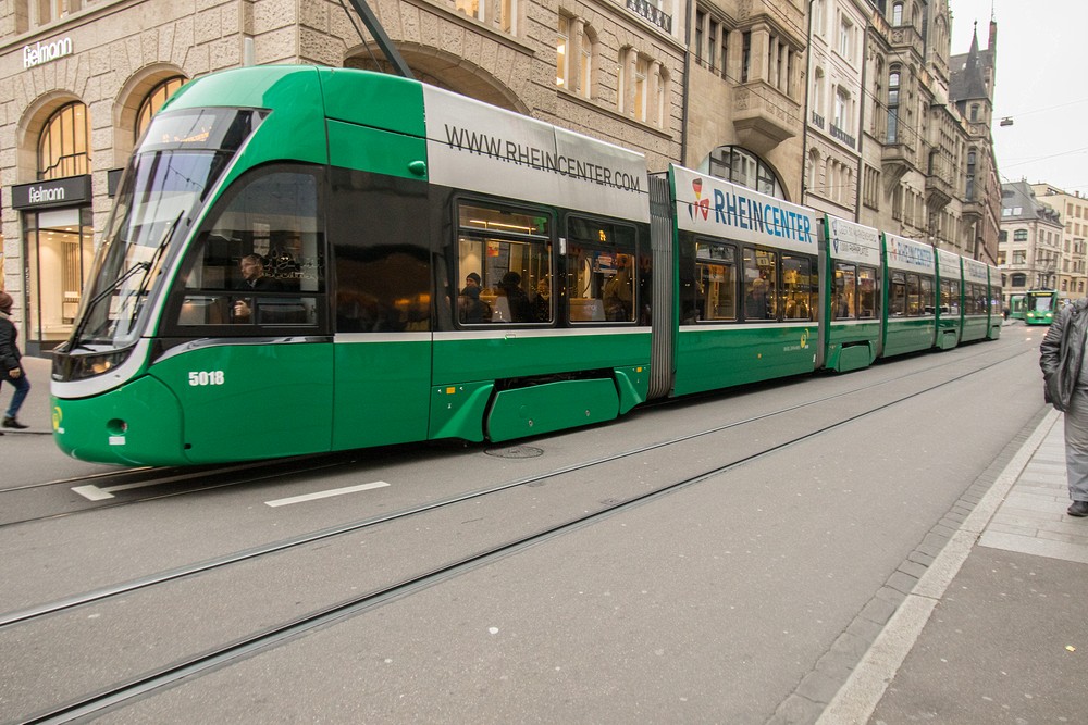 Basel Streetcar (modern articulated)