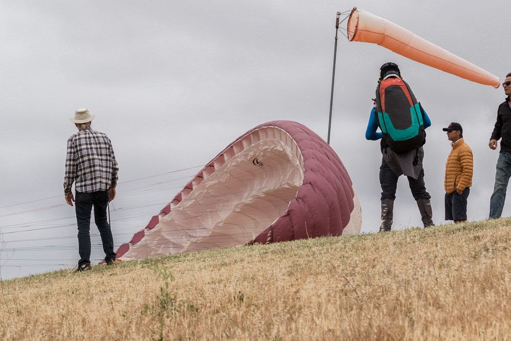 Parafoil Kite - inflating