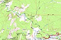 Map of Tuolumne Meadows to Glen Aulin HSC