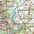 Map of June Lake Loop Drive - October 7, 2006