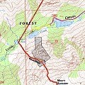 Map of Lundy Canyon Hike - October 8, 2006