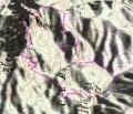 3D Map of High Peaks Trail