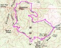 Topo Map of High Peaks Trail