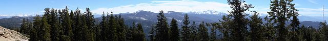 360� Panorama of Sequoia and Kings Canyon N.P. from Big Baldy