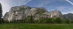 Panorama of Northern Wall of Yosemite Valley
