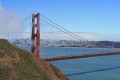 Golden Gate Bridge - north tower and city view