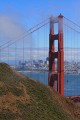 Golden Gate Bridge - north tower and city view
