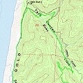 Fern Canyon Hike Topo Map