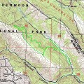 Redwood Park Hike Topo Map