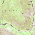 Map of Hike to Mist Falls