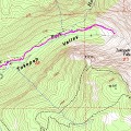 Tokopah Falls Hike Topo Map