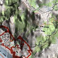 3D Profile Map of Mt. Tamalpais Hike