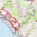 Topographic Map of Mt. Tamalpais Hike