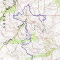 Map of Monument Peak Hike