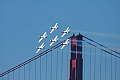 Canadian Snowbirds near the Golden Gate Bridge