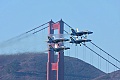 Blue Angels near the Golden Gate Bridge