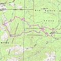 Big Basin Hike Topographic Map