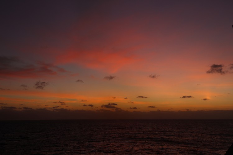 Sunset at sea - January 2, 2011