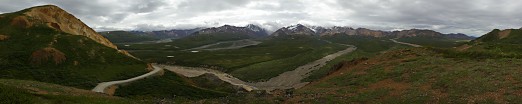 Tolkat River Valley from Polychrome Pass