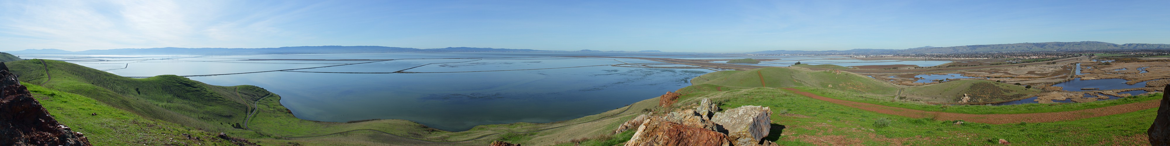 Panorama of San Francisco Bay from Coyote Hills