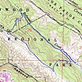 Redwood Regional Park topo map