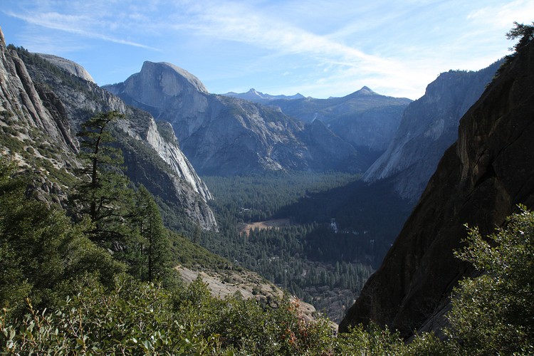 Half Dome from Yosemite Falls Trail