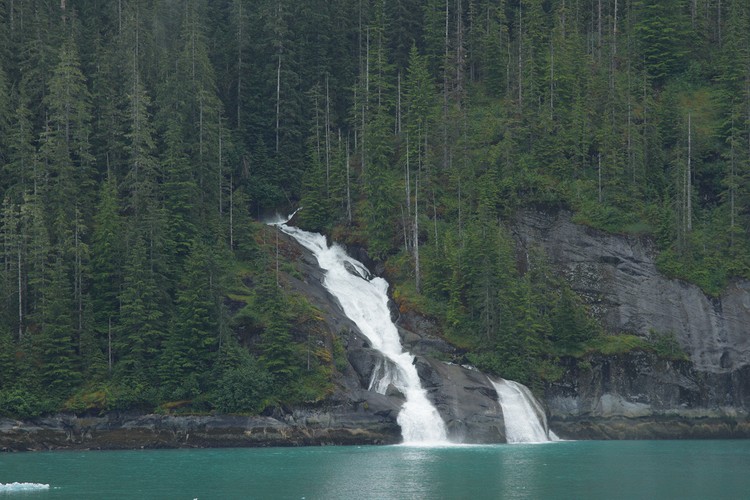 Waterfall from Icefall Lake