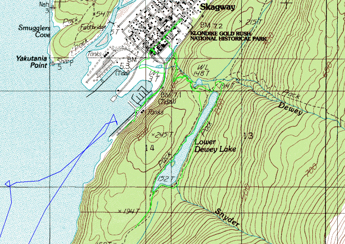 Skagway Topo Map