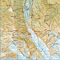 Franz Josef Glacier heli-hike topo map