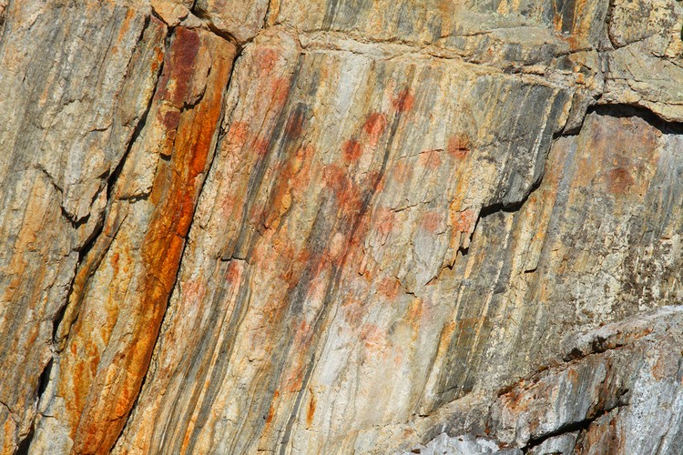 Tlingit petroglyph on tidal-zone rock