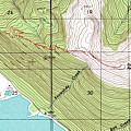 Gasteneau Peak Topo Map