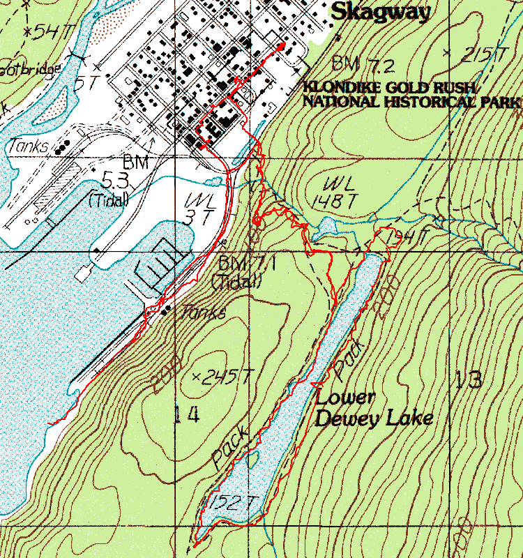 Dewey Lake Topographic Map