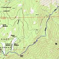 High Sierra Trail Topo Map