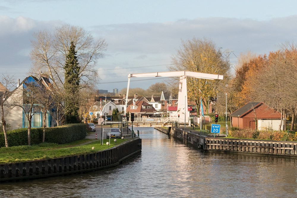 Canal drawbridge